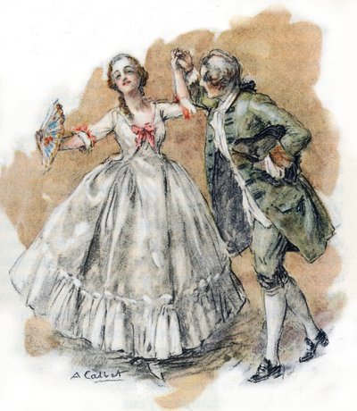 Werther danser med Charlotte av Antoine Calbet