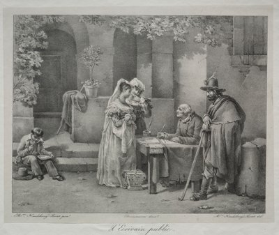 Den offentlige forfatteren av Antoine Cécile Hortense Haudebourt Lescot