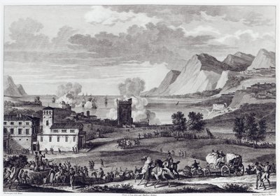 Deliverance of Corsica, 20. oktober 1796, gravert av Jean Duplessi-Bertaux (1747-1819) av Antoine Charles Horace Vernet