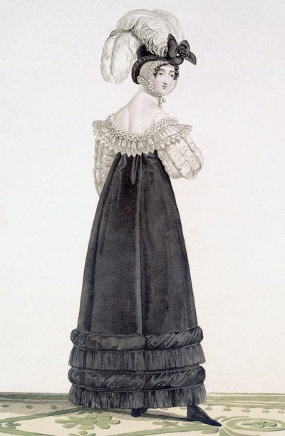 Lady in Velvet Morning Dress, plate 24 fra 