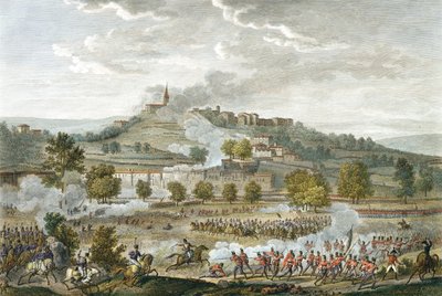 Slaget ved Montebello og Casteggio, 20 Prairial, år 8 (9. juni 1800) gravert av Jean Duplessi-Bertaux (1747-1819) (akvatint) av Antoine Charles Horace Vernet
