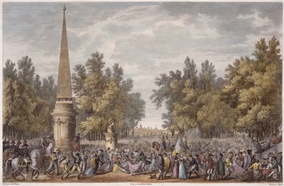 Virgils fest i Mantua, 24. Vendemiaire, år 6 (oktober 1797) gravert av Georges Malbeste (1754-1843) (akvatint) av Antoine Charles Horace Vernet
