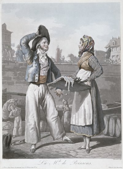 Fiskeselgeren av Antoine Charles Horace Vernet