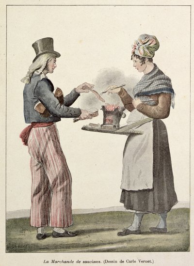 Pølseselgeren av Antoine Charles Horace Vernet