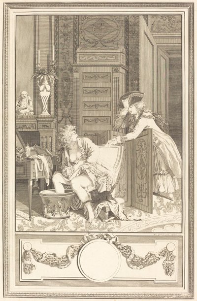 Fotbadet av Antoine Cosme Giraud after Antoine Borel
