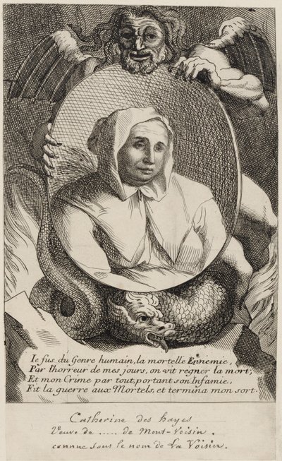 Catherine Deshayes (Monvoisin, kjent som quot;La Voisinquot;) 1680 av Antoine Coypel