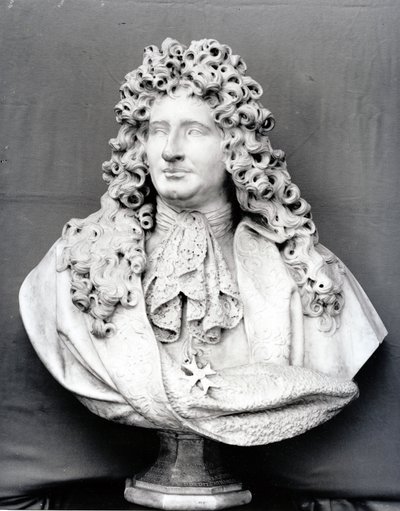 Byste av Jules Hardouin Mansart (1646-1708) 1698 (marmor) av Antoine Coysevox
