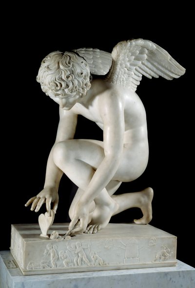 Amor eller "Love taking a butterillon" Marmorskulptur av Antoine Denis Chaudet (1763-1810) 1817 Paris, Louvre-museet av Antoine Denis Chaudet