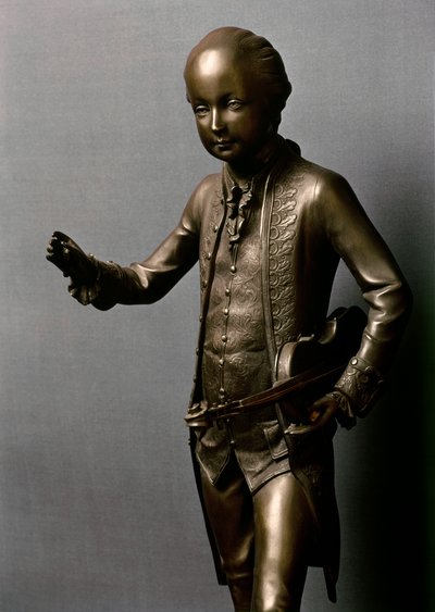 Statue av Mozart som gutt (bronse) av Antoine Denis Chaudet