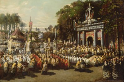 Prosesjon av det hellige sakrament, 1855 av Antoine Detrez