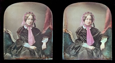 Portrett av en kvinne (daguerreotypi) av Antoine Francois Jean Claudet
