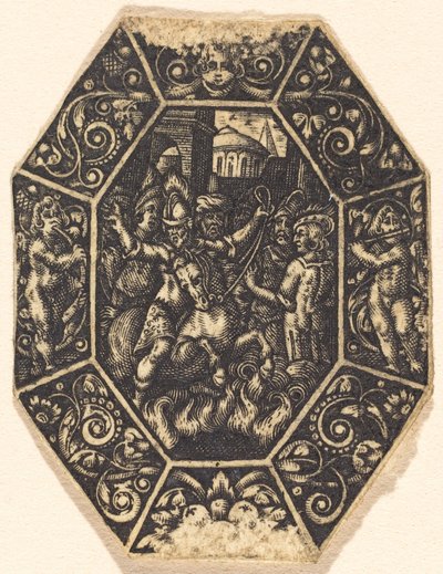 Mann til hest av Antoine Jacquard