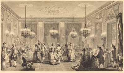 Ballen kledd av Antoine Jean Duclos after Augustin de Saint Aubin