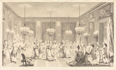 Det virker for dem av Antoine Jean Duclos after Augustin de Saint Aubin
