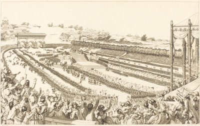 Federation Generale de Francais ved Champ de Mars 14. juli 1790 av Antoine Jean Duclos after Charles Monnet