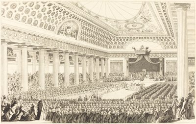 Åpningen av generalstatene i Versailles, 5. mars 1789 av Antoine Jean Duclos after Charles Monnet