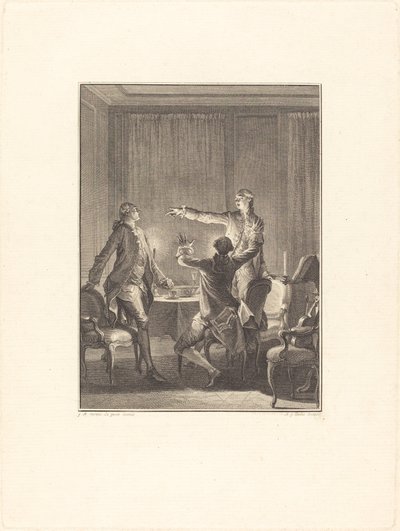 Provokasjonen av Antoine Jean Duclos after Jean Michel Moreau