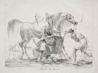 Araber av ørkenen, 1817. av Antoine Jean Gros