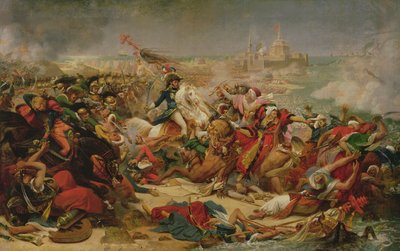 Murat beseiret den tyrkiske hæren ved Aboukir 25. juli 1799, ca. 1805 (olje på lerret montert om bord) av Antoine Jean Gros