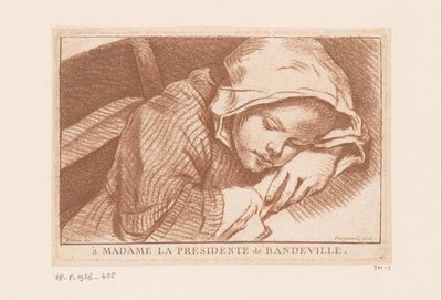 sovende jente av Antoine Joseph Dezallier d