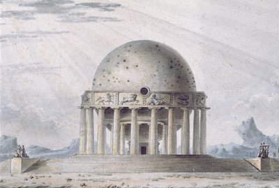 Design for a House for a Cosmopolite, 1783 (detalj) (se også 195241-195242, 196724-196726) av Antoine Laurent Thomas Vaudoyer