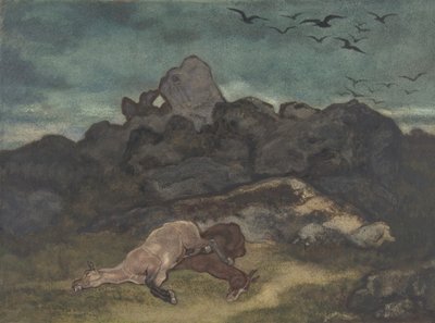 Døde hester, 1810-75. av Antoine Louis Barye