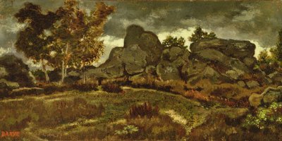 Skog ved Fontainebleau av Antoine Louis Barye