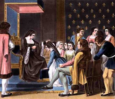 Institution of the Order of Franciscan Nuns av Anne av Bretagne (1477-1514), gravert av Jean Baptiste Morret (fl. 1790-1820) av Antoine Louis Francois (after) Sergent Marceau