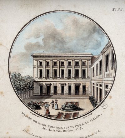 Maison de M. de Colange, utsikt fra hagen (rue Ville-l