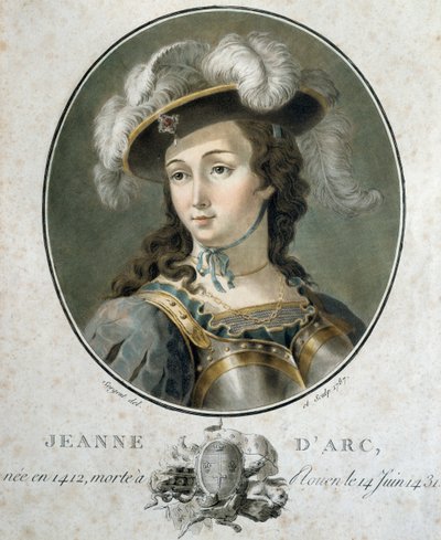 Portrett av Jeanne d'Arc (1412-1431), av Sergent av Antoine Louis Francois Sergent-Marceau