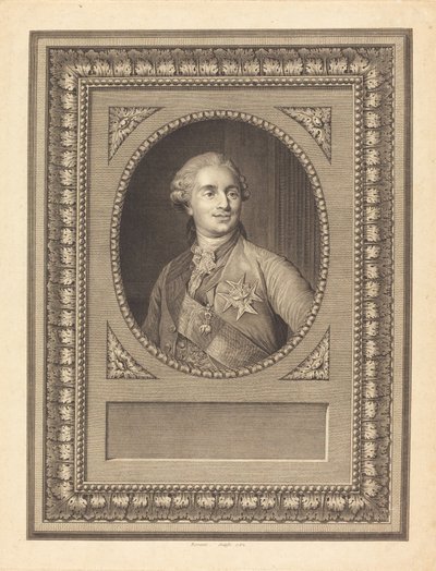 Louis XVI, konge av Frankrike av Antoine Louis Romanet after Joseph Siffred Duplessis