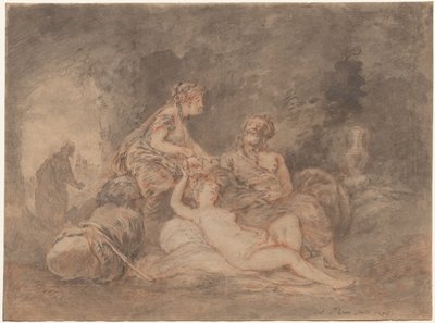 Lot og hans døtre av Antoine Pesne