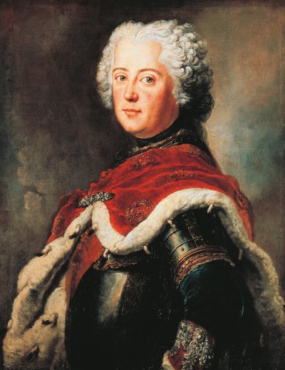 Portrett av Fredrik II av Brandenburg, kjent som den store (Berlin av Antoine Pesne