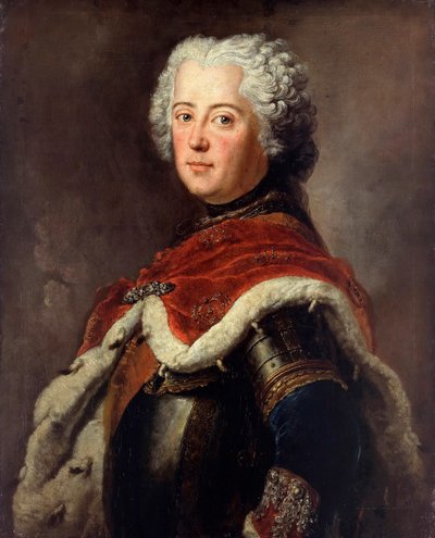 Portrett av Frederick II av Preussen (Frederic II de Prussia, dit le Grand av Antoine Pesne