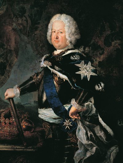Portrett av Stanislaw I Leszczynski (Lviv av Antoine Pesne