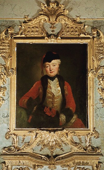 Portrett av Wilhelmine Dorothee von der Marwitz 1718-1787, ca. 1739 av Antoine Pesne