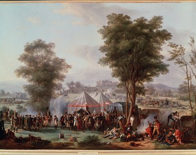 Bivuakk av keiser Napoleon I, nær slottet Ebersberg i Østerrike 4/05/1809 (maleri av Antoine Pierre Mongin