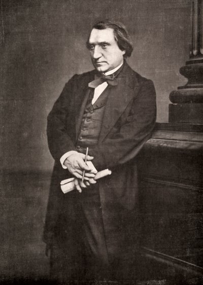 Ernest Renan, fransk filosof og forfatter, 1800-tallet av Antoine Samuel Adam Salomon