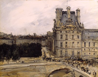 Et hjørne av Louvre av Antoine Vollon