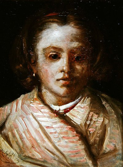 Portrett av et barn av Antoine Vollon