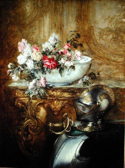 Stilleben av en skål med blomster av Antoine Vollon