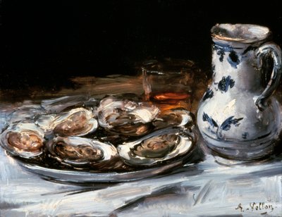 Stilleben med østers, 1800-tallet. av Antoine Vollon