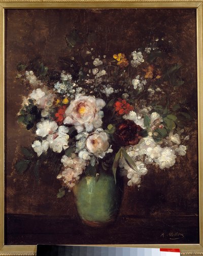 Vase med blomster Maleri av Antoine Vollon (1833-1900) Lille Museum of Fine Arts fra 1800-tallet av Antoine Vollon