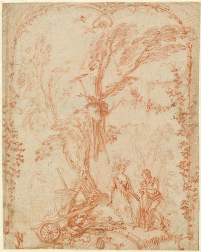 Den galante gartneren av Antoine Watteau