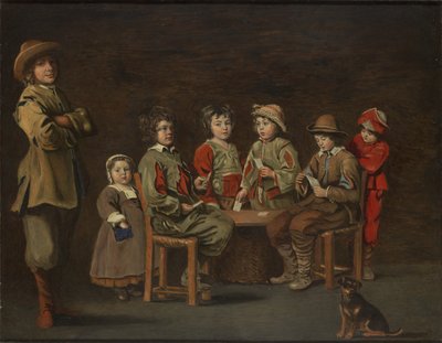 De unge kortspillerne, 1643 av Antoine and Louis Le Nain