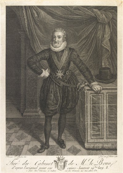 Portrett av Henri IV, ca 1760-tallet av Antoine de Marcenay Ghuy