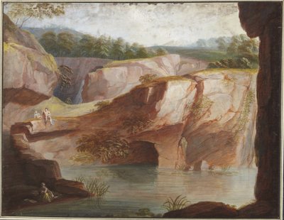 Steinbrudd med sittende vismann, mann og kvinne av Antoine de Marcenay de Ghuy