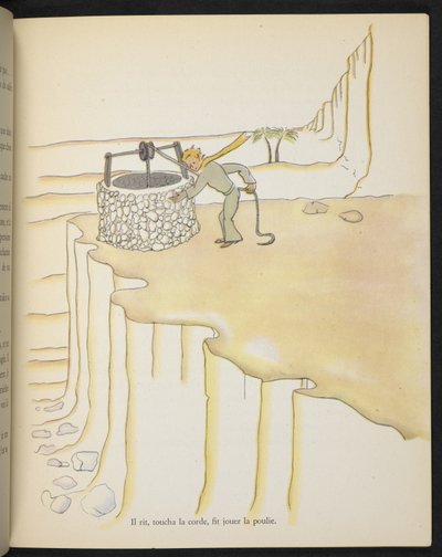 Der kleine Prinz am Brunnen, Illustration aus 