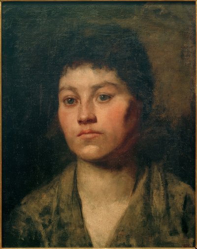 jenteportrett av Anton Azbe