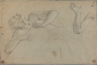 Satyr lener seg på en søyle av Anton Domenico Gabbiani